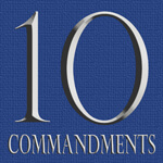 10 Commandments blue